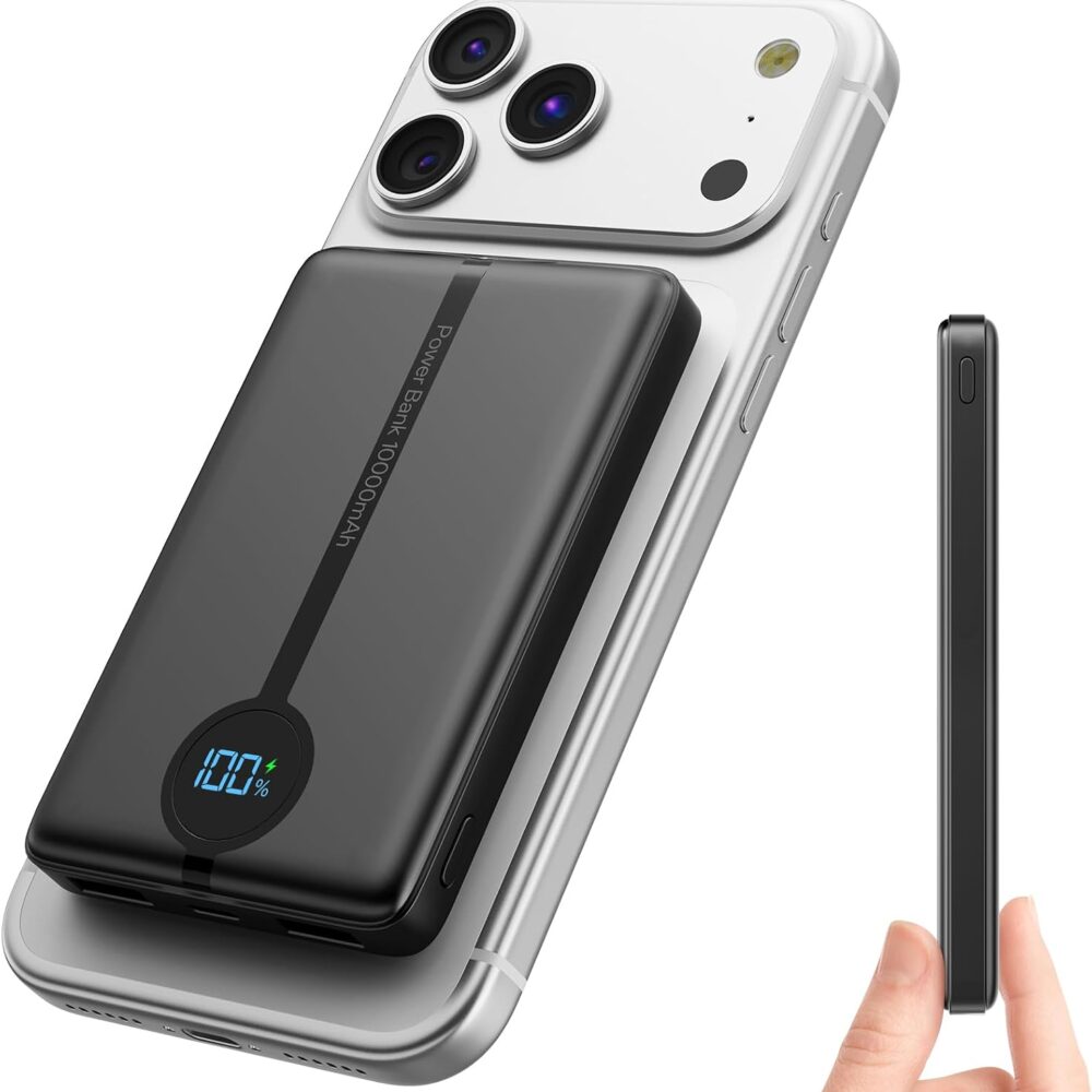 for MagSafe Power Bank 10000mAh, 40% Smaller Magnetic Power Bank